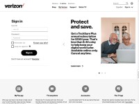 Desktop screenshot for myverizon.com