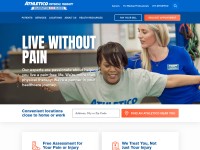 Desktop screenshot for athletico.com