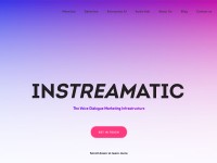 Desktop screenshot for instreamatic.com