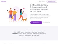 Desktop screenshot for milotree.com