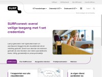 Desktop screenshot for surfconext.nl