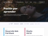 Desktop screenshot for acamica.com