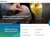 Desktop screenshot for metlife.com