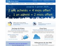 Desktop screenshot for archive-host.com