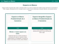 Desktop screenshot for espacio-en-blanco.net