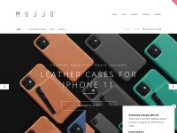 Desktop screenshot for mujjo.com