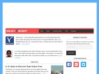 Desktop screenshot for whatvwant.com