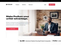 Desktop screenshot for podium.com