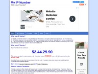 Desktop screenshot for myipnumber.com