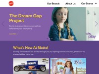 Desktop screenshot for mattel.com