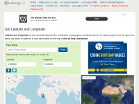 Desktop screenshot for latlong.net