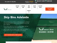 Desktop screenshot for greenskipbinsadelaide.com.au