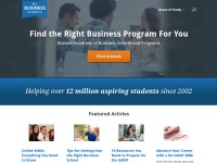 Desktop screenshot for allbusinessschools.com