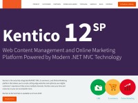 Desktop screenshot for kentico.com