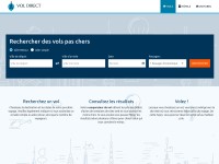 Desktop screenshot for vol-direct.fr