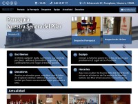 Desktop screenshot for parroquiadelpilarpamplona.es