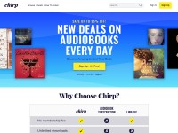 Desktop screenshot for chirpbooks.com