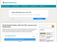 Desktop screenshot for englishstudyonline.org