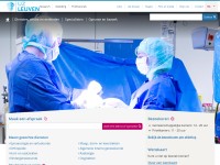Desktop screenshot for uzleuven.be