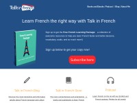 Desktop screenshot for talkinfrench.com