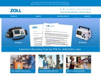 Desktop screenshot for zoll.com