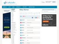 Desktop screenshot for babynames.net