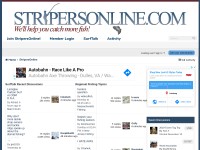 Desktop screenshot for stripersonline.com