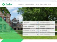 Desktop screenshot for lesley.edu