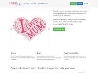 Desktop screenshot for wordart.com