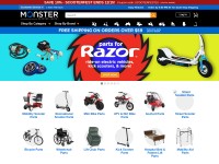 Desktop screenshot for monsterscooterparts.com