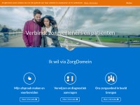 Desktop screenshot for zorgdomein.nl