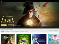 Desktop screenshot for cirquedusoleil.com