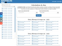 Desktop screenshot for calculadoradedias.pt