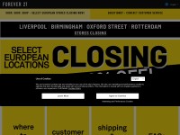 Desktop screenshot for forever21.com