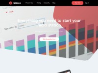 Desktop screenshot for radio.co
