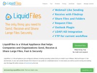 Desktop screenshot for liquidfiles.com