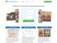 Desktop screenshot for familytreenow.com