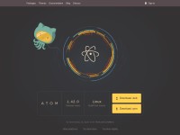 Desktop screenshot for atom.io