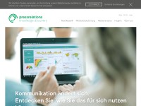 Desktop screenshot for pressrelations.de