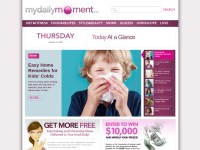 Desktop screenshot for mydailymoment.com