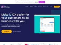 Desktop screenshot for mixmax.com