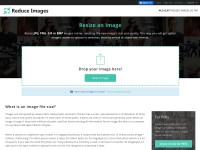 Desktop screenshot for reduceimages.com