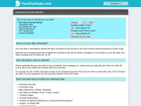 Desktop screenshot for yourduedate.com