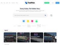 Desktop screenshot for tickpick.com
