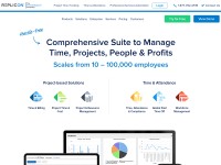 Desktop screenshot for replicon.com