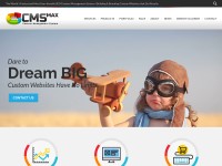 Desktop screenshot for cmsmax.com