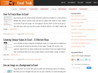 Desktop screenshot for exceltrick.com