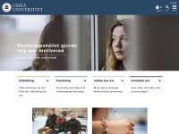 Screenshot of umu.se