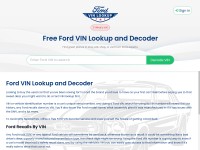 Desktop screenshot for fordvinlookup.com