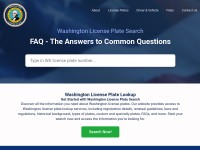 Desktop screenshot for washingtonlicenseplate.com